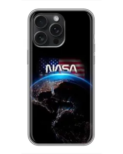 Чохол для iPhone 16 Pro Max з картинкою «Земля з космосу NASA»
