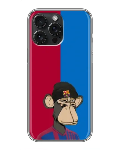 Чохол для iPhone 16 Pro Max з картинкою «Bored Ape — фанат Барси» Чохол для iPhone 16 Pro Max з картинкою «Bored Ape — фанат Барси»