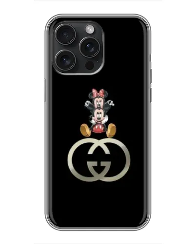 Чохол для iPhone 16 Pro Max з картинкою «Мінні Маус на лого» Чохол для iPhone 16 Pro Max з картинкою «Мінні Маус на лого»