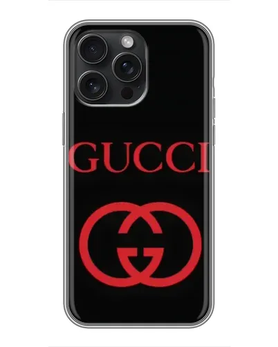 Чохол для iPhone 16 Pro Max з картинкою «Gucci — червоний логотип» Чохол для iPhone 16 Pro Max з картинкою «Gucci — червоний логотип»