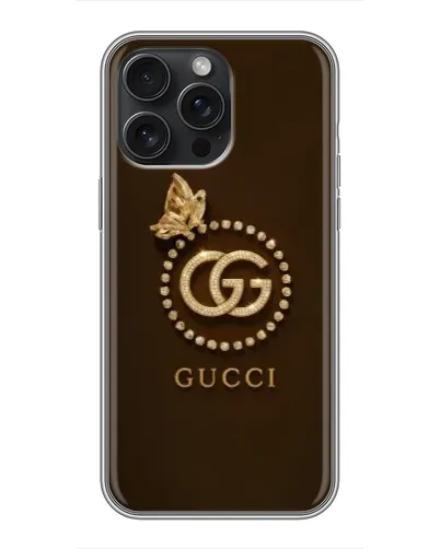 Чохол для iPhone 16 Pro Max з картинкою «Gucci — золотий метелик» Чохол для iPhone 16 Pro Max з картинкою «Gucci — золотий метелик»