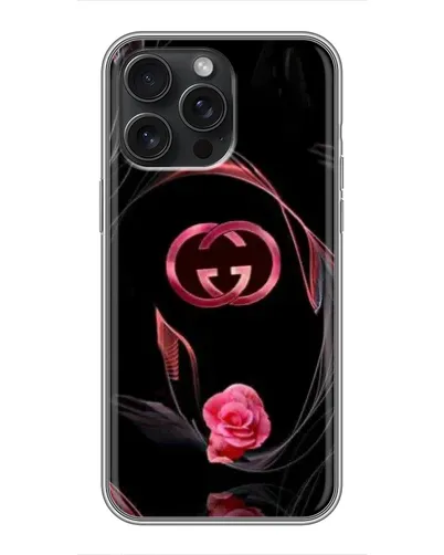 Чохол для iPhone 16 Pro Max з картинкою «Gucci — неонова троянда» Чохол для iPhone 16 Pro Max з картинкою «Gucci — неонова троянда»