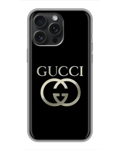 Чохол для iPhone 16 Pro Max з картинкою «Gucci — золото на чорному» Чохол для iPhone 16 Pro Max з картинкою «Gucci — золото на чорному»