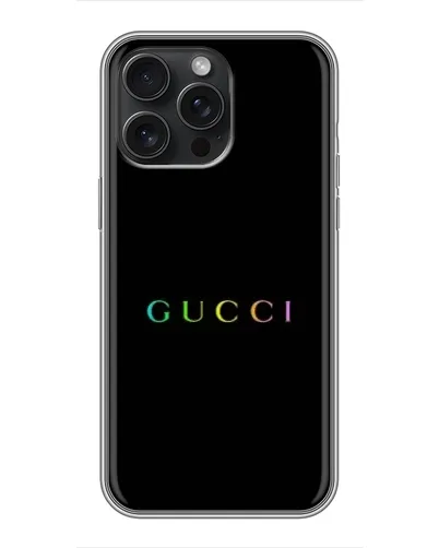 Чохол для iPhone 16 Pro Max з картинкою «Gucci — неоновий мінімалізм» Чохол для iPhone 16 Pro Max з картинкою «Gucci — неоновий мінімалізм»