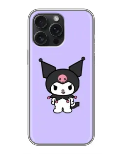 Чохол для iPhone 16 Pro Max з картинкою «Kuromi — ніжний фіолетовий»