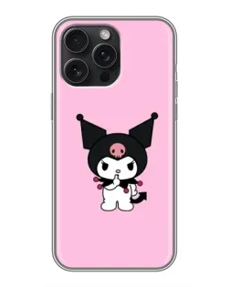 Чохол для iPhone 16 Pro Max з картинкою «Kuromi — рожева ніжність»