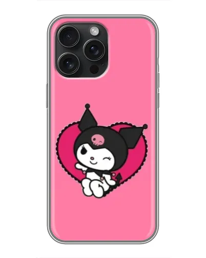 Чохол для iPhone 16 Pro Max з картинкою «Kuromi — любов у серці» Чохол для iPhone 16 Pro Max з картинкою «Kuromi — любов у серці»