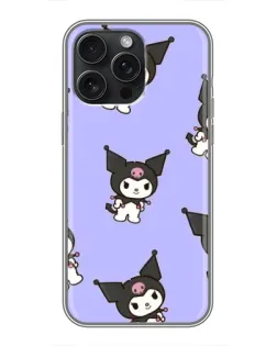 Чохол для iPhone 16 Pro Max з картинкою «Паттерн з Kuromi»