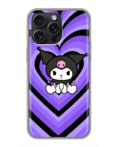 Чохол для iPhone 16 Pro Max з картинкою «Kuromi та фіолетові серця» Чохол для iPhone 16 Pro Max з картинкою «Kuromi та фіолетові серця»