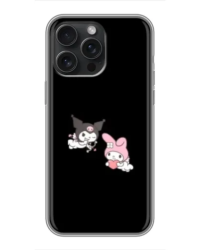 Чохол для iPhone 16 Pro Max з картинкою «My Melody та Kuromi» Чохол для iPhone 16 Pro Max з картинкою «My Melody та Kuromi»