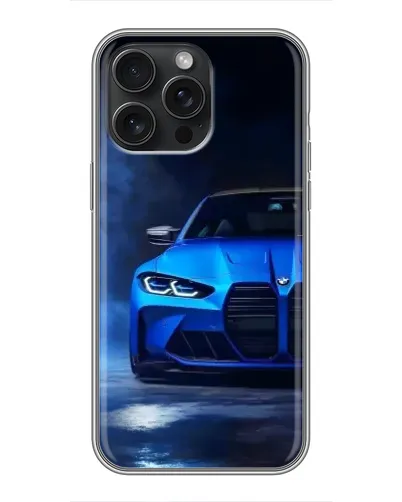 Чохол для iPhone 16 Pro Max з картинкою «Блакитна BMW M4» Чохол для iPhone 16 Pro Max з картинкою «Блакитна BMW M4»