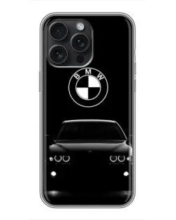 Чохол для iPhone 16 Pro Max з картинкою «BMW — погляд з темряви»