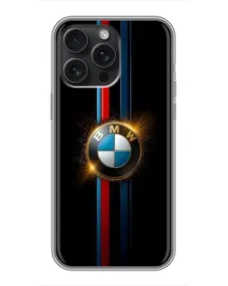 Чохол для iPhone 16 Pro Max з картинкою «BMW M-Power неон»