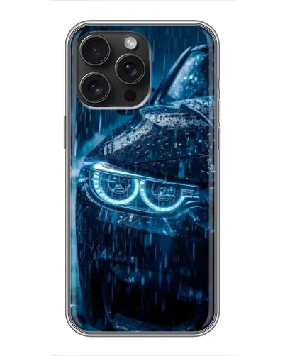 Чехол для iPhone 16 Pro Max с картинкой «BMW под дождем» Чехол для iPhone 16 Pro Max с картинкой «BMW под дождем»