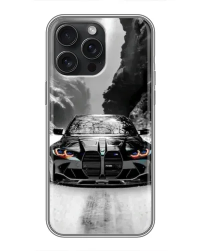 Чехол для iPhone 16 Pro Max с картинкой «BMW — акварельный дрифт» Чехол для iPhone 16 Pro Max с картинкой «BMW — акварельный дрифт»