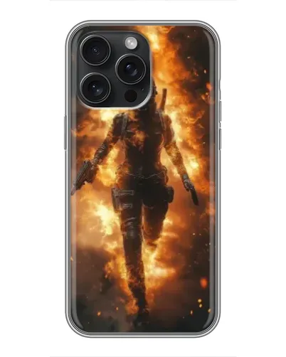 Чохол для iPhone 16 Pro Max з картинкою «BMW — швидкість у дощі»