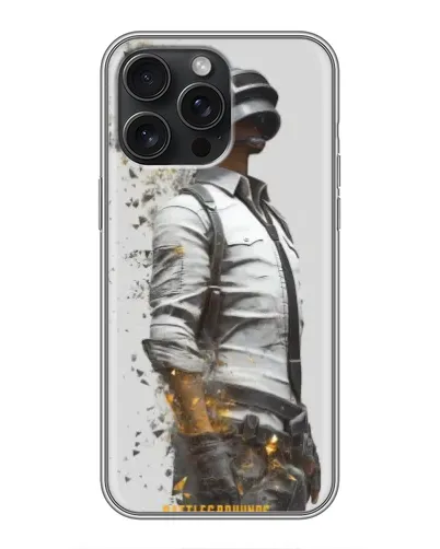 Чохол для iPhone 16 Pro Max з картинкою «PUBG — боєць у пилу»