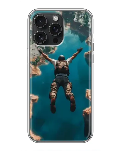 Чохол для iPhone 16 Pro Max з картинкою «PUBG — вільне падіння»