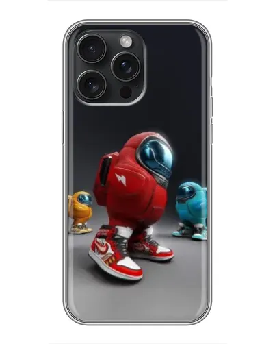 Чохол для iPhone 16 Pro Max з картинкою «Among Us — 3D стиль»