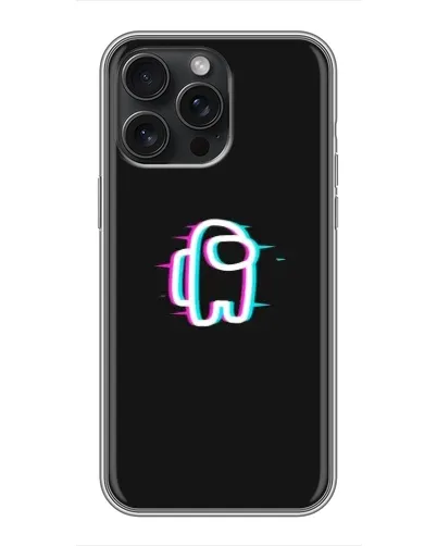 Чохол для iPhone 16 Pro Max з картинкою «Among Us неон»