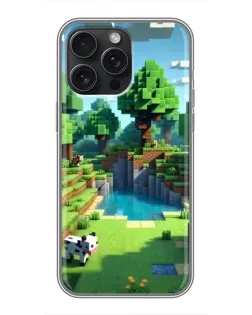 Чохол для iPhone 16 Pro Max з картинкою «Minecraft літній день»