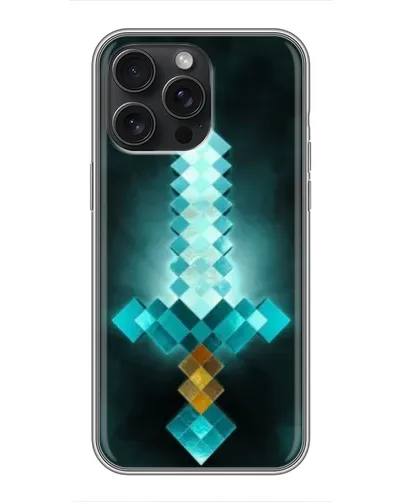 Чохол для iPhone 16 Pro Max з картинкою «Алмазний меч неон» Чохол для iPhone 16 Pro Max з картинкою «Алмазний меч неон»
