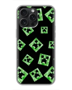 Чохол для iPhone 16 Pro Max з картинкою «Паттерн з кріперами»