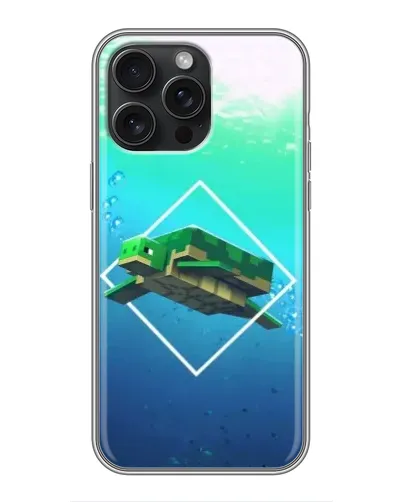 Чохол для iPhone 16 Pro Max з картинкою «Черепаха Minecraft» Чохол для iPhone 16 Pro Max з картинкою «Черепаха Minecraft»