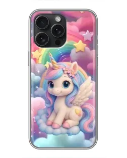Чохол для iPhone 16 Pro Max з картинкою «Маленький єдиноріг»