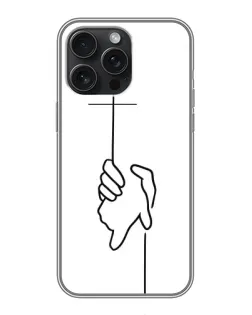 Чохол для iPhone 16 Pro Max з картинкою «Рука тримає»