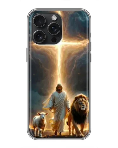 Чохол для iPhone 16 Pro Max з картинкою «Лев Юди та Світло»