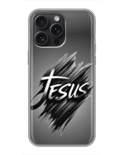 Чохол для iPhone 16 Pro Max з картинкою «Напис Jesus Graffiti»