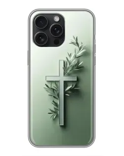 Чехол для iPhone 16 Pro Max с картинкой «Оливковая ветвь»