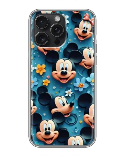 Чохол для iPhone 16 Pro Max з картинкою «Паттерн Міккі та Мінні» Чохол для iPhone 16 Pro Max з картинкою «Паттерн Міккі та Мінні»