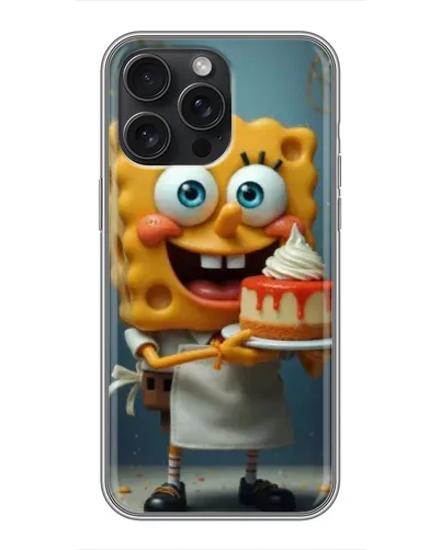 Чохол для iPhone 16 Pro Max з картинкою «Кухар Спанч Боб»