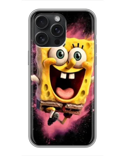 Чохол для iPhone 16 Pro Max з картинкою «Вибуховий Спанч Боб»