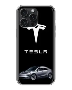 Чохол для iPhone 16 Pro Max з картинкою «Tesla Model Y»