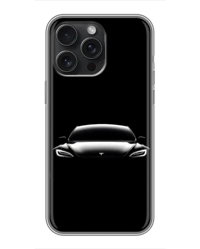 Чохол для iPhone 16 Pro Max з картинкою «Фари Tesla Night» Чохол для iPhone 16 Pro Max з картинкою «Фари Tesla Night»