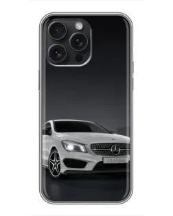 Чохол для iPhone 16 Pro Max з картинкою «Mercedes AMG GT Silver»
