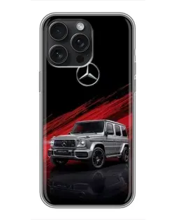 Чохол для iPhone 16 Pro Max з картинкою «Mercedes G-Class червоний»