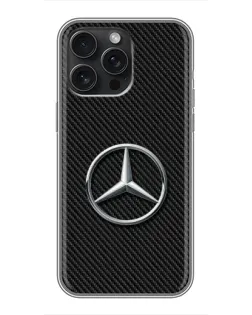 Чохол для iPhone 16 Pro Max з картинкою «Карбоновий Mercedes стиль»