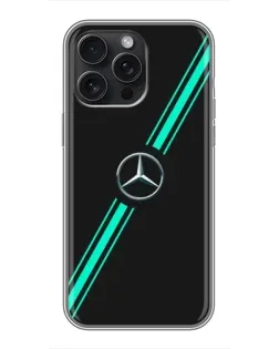 Чохол для iPhone 16 Pro Max з картинкою «Спортивні лінії Mercedes»