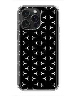 Чохол для iPhone 16 Pro Max з картинкою «Mercedes паттерн зірок»