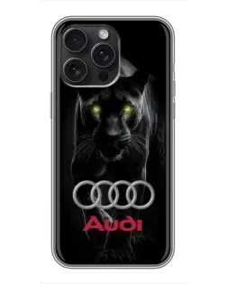 Чохол для iPhone 16 Pro Max з картинкою «Пантера та Audi»