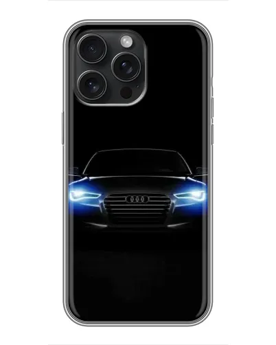 Чохол для iPhone 16 Pro Max з картинкою «Audi в неоні»