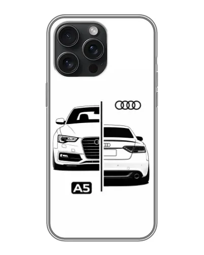 Чохол для iPhone 16 Pro Max з картинкою «Audi — контрастний дизайн»
