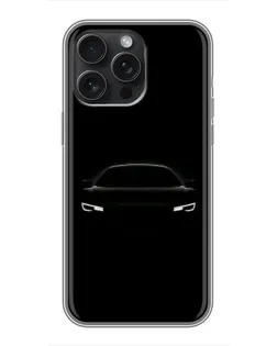 Чохол для iPhone 16 Pro Max з картинкою «Погляд Audi у темряві»
