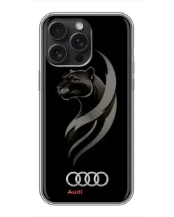 Чохол для iPhone 16 Pro Max з картинкою «Графіка — пантера та Audi»
