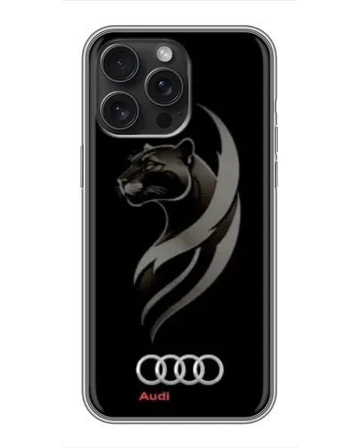 Чохол для iPhone 16 Pro Max з картинкою «Графіка — пантера та Audi»