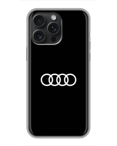 Чохол для iPhone 16 Pro Max з картинкою «Audi White Logo»